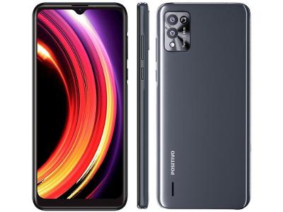 Smartphone Positivo S650 Twist 5 Max 128GB Chumbo 4G Octa-Core 2GB RAM 6,5" Câm. Dupla + Selfie 8MP Dual Chip
