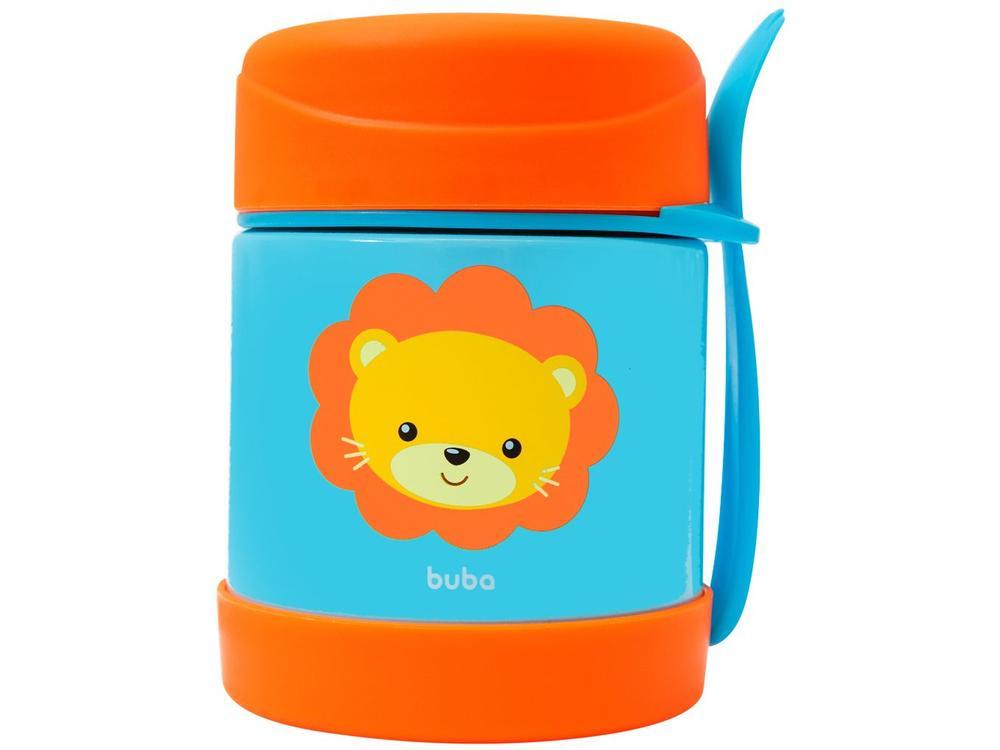 Pote Térmico Infantil Buba Animal Fun Leão 320ml com Colher - 1