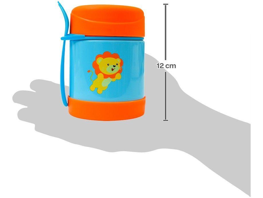 Pote Térmico Infantil Buba Animal Fun Leão 320ml com Colher - 4