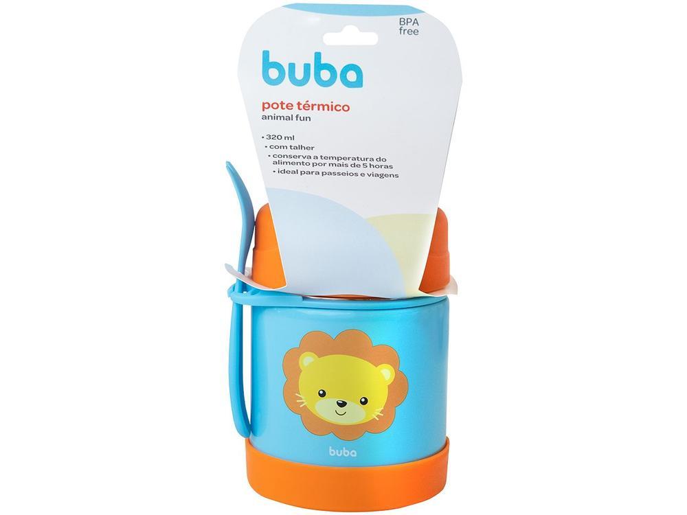 Pote Térmico Infantil Buba Animal Fun Leão 320ml com Colher - 5