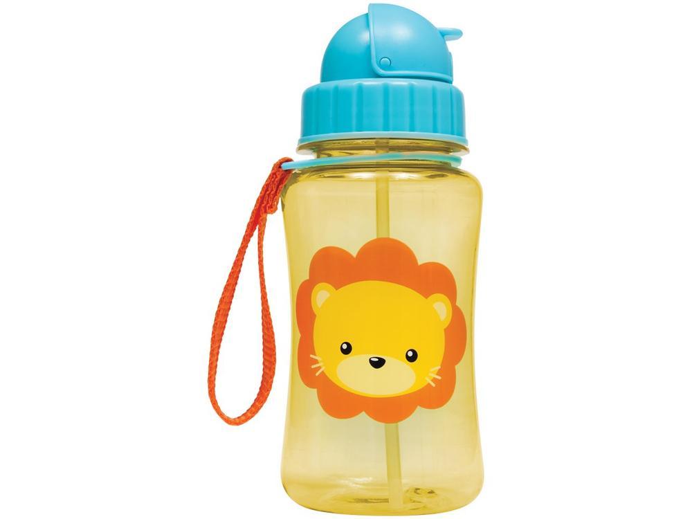 Garrafa Infantil com Canudo 350ml Buba Animal Fun Leão - 1