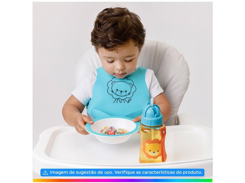 Garrafa Infantil com Canudo 350ml Buba Animal Fun Leão - 2