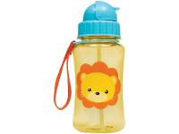 Garrafa Infantil com Canudo 350ml Buba Animal Fun Leão - 1