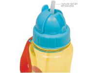 Garrafa Infantil com Canudo 350ml Buba Animal Fun Leão