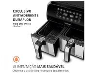 Air Fryer Mondial Dual Duplo Cesto Preta 8L com Timer AFD-01-BI - 9
