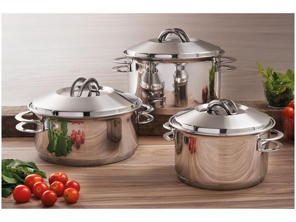 Jogo de Panelas Tramontina Solar 65510740 Inox - 2