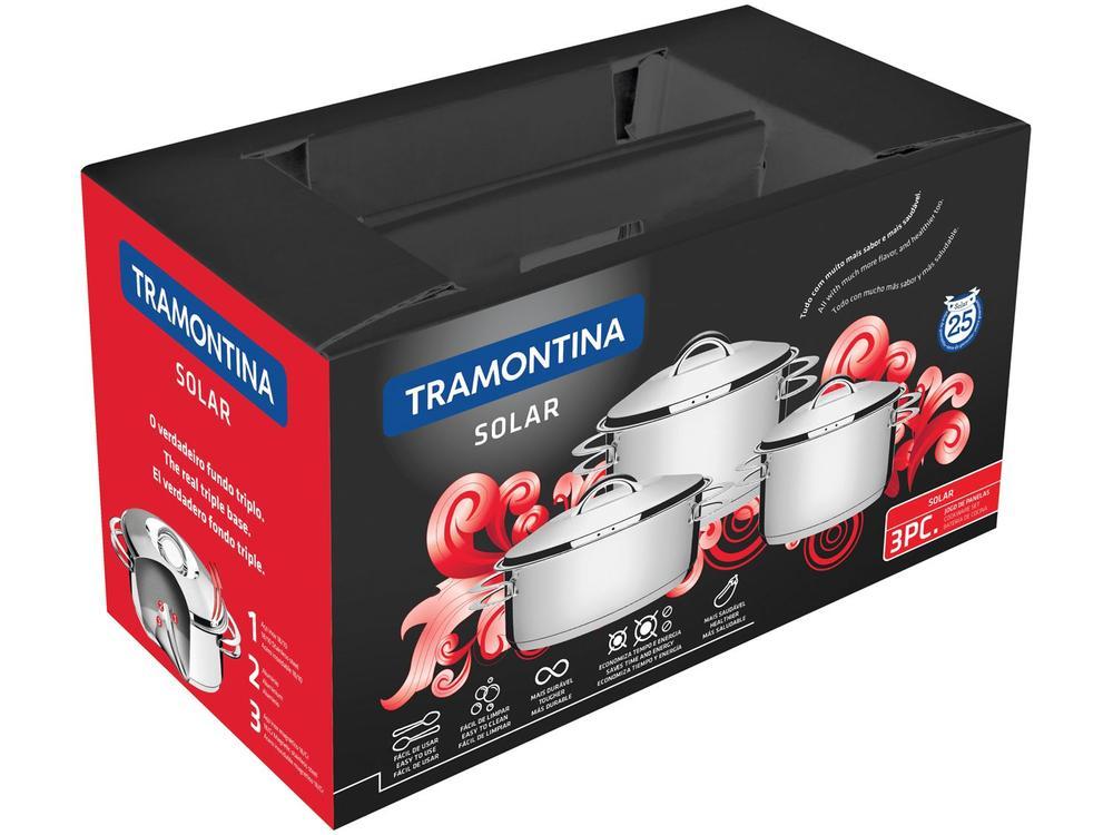 Jogo de Panelas Tramontina Solar 65510740 Inox - 3