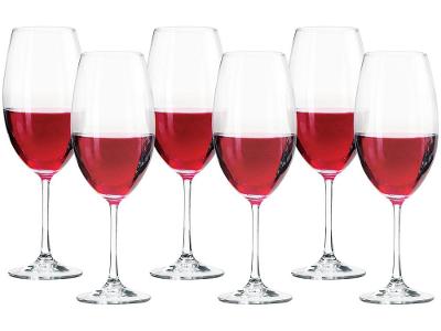 Jogo de Taças para Vinho Cristal 510ml 6 Peças - Bohemia Bárbara Suavignon