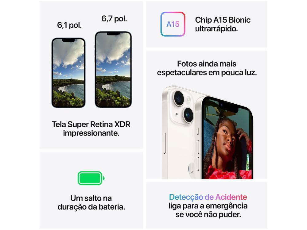 Apple iPhone 14 256GB Estelar 6,1” 12MP iOS 5G - 8
