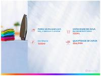 Ferro de Passar Roupa a Vapor e a Seco Electrolux Experience Care com Triplo Desligamento Automático - 17