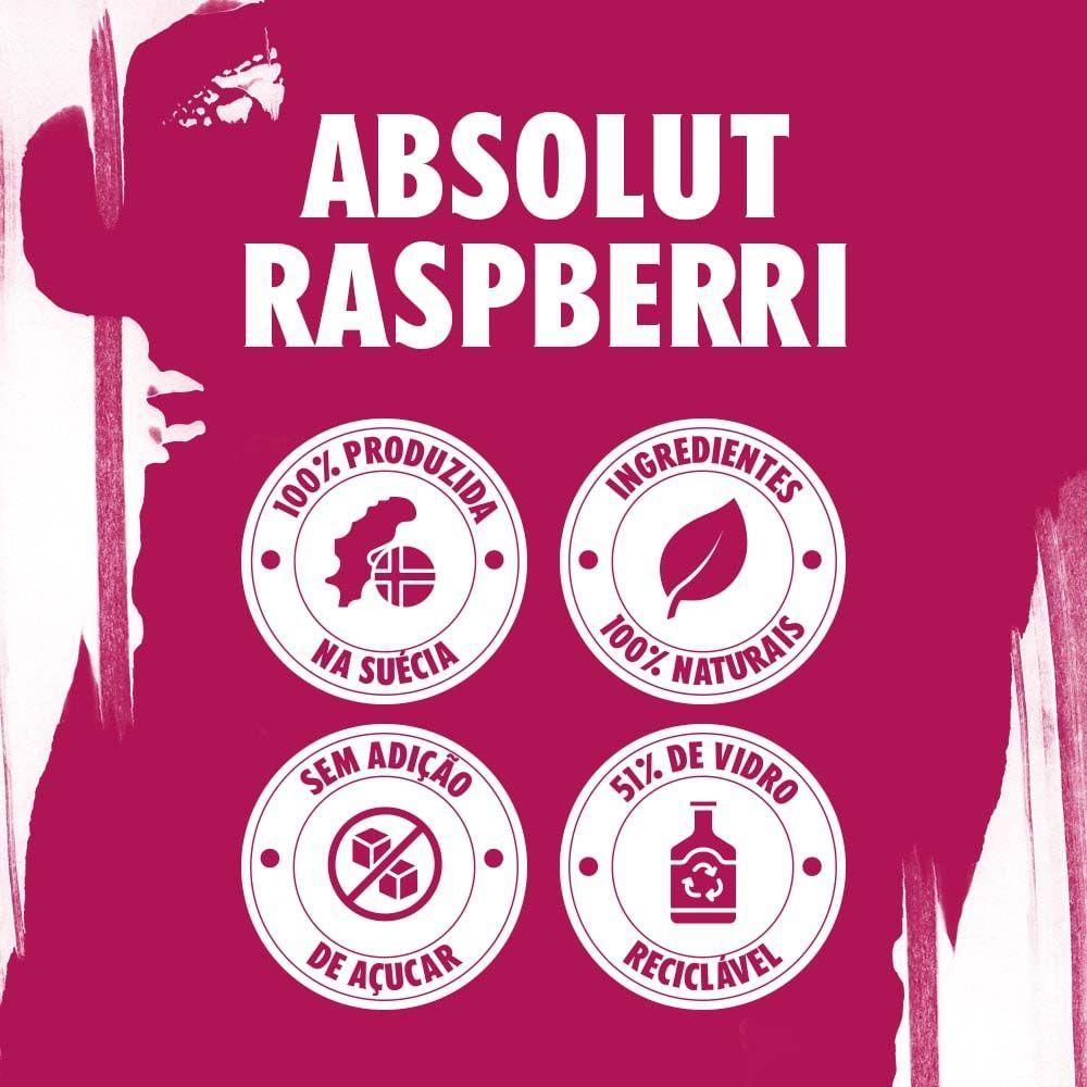 Vodka Absolut Raspberri 750ml - 6