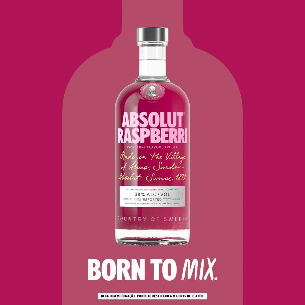 Vodka Absolut Raspberri 750ml - 8