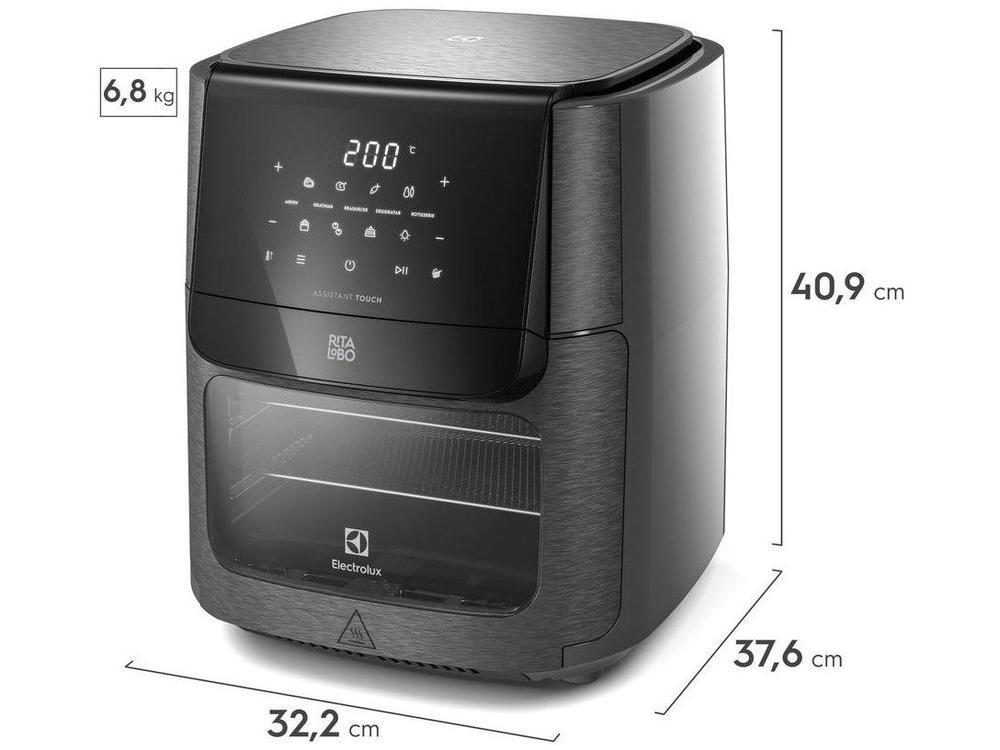 Air Fryer Oven Electrolux EAF90 Digital Grafite Experience 12L 1700W por Rita Lobo - 21