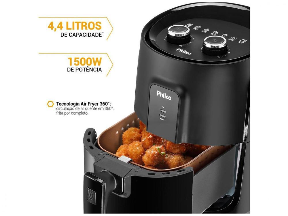 Air Fryer Philco PFR15PG Preto 4,3L com Timer - 9