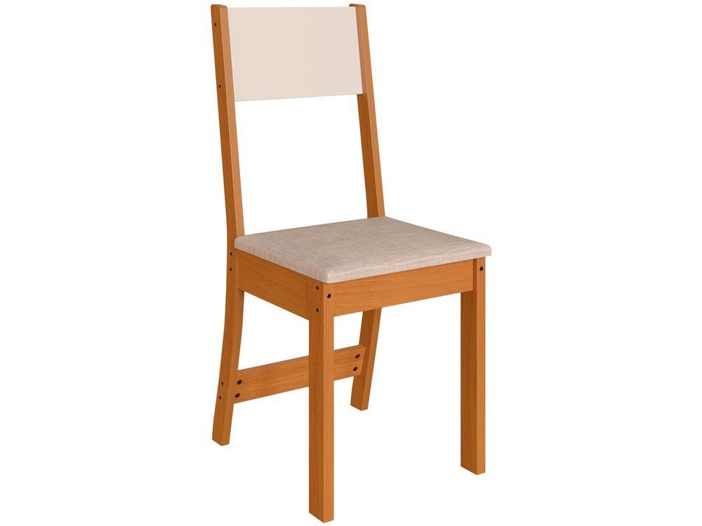 Mesa de Jantar 4 Cadeiras Retangular Tecido Linho Indekes Talita - 7