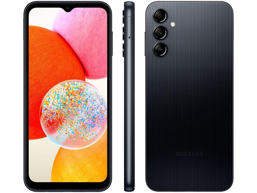 Smartphone Samsung Galaxy A14 128GB Preto 4G Octa-Core 4GB RAM 6,6" Câm. Tripla + Selfie 13MP Dual Chip - 1