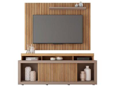Rack para TV até 70” com Painel 1 Porta Caemmun Aego