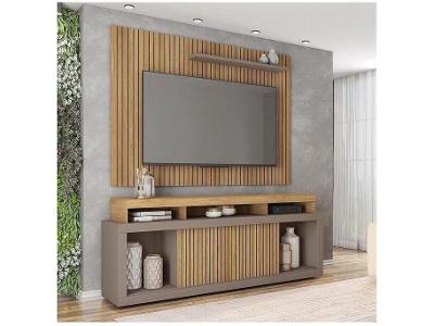 Rack para TV até 70” com Painel 1 Porta Caemmun Aego