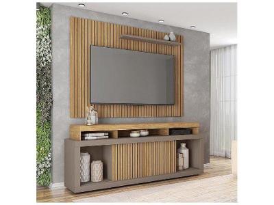 Rack para TV até 70” com Painel 1 Porta Caemmun Aego