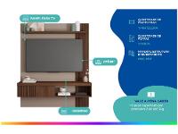 Painel para TV até 55” Caemmun Jade 1 Prateleira - 2