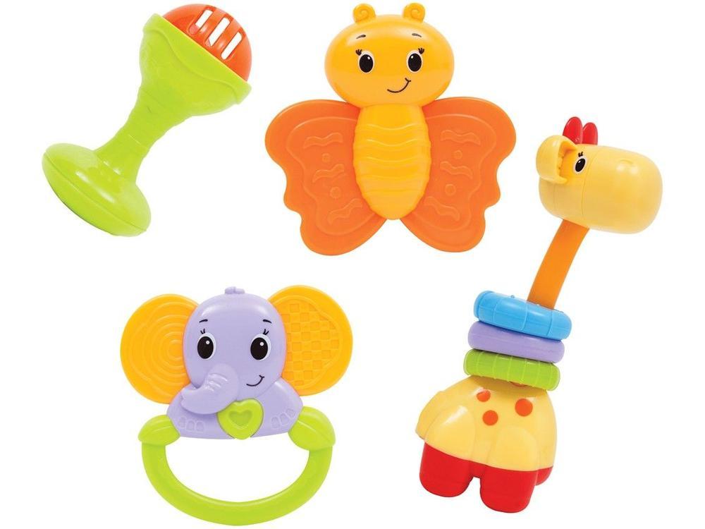 Chocalho Baby Fun 4 Peças Buba - 2