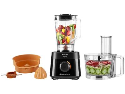 Multiprocessador de Alimentos Philips Walita 600W Preto PowerChop RI7300 5 Funções