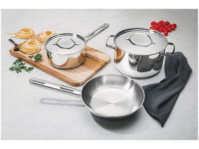 Jogo de Panelas Tramontina Inox Fundo Triplo