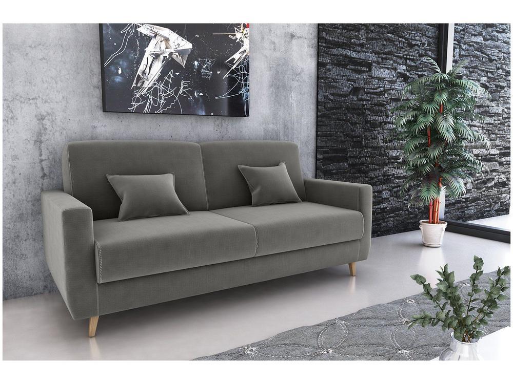 Sofá-cama Casal 3 Lugares Reclinável Veludo Matrix Emília - 4