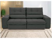 Sofá Retrátil Reclinável 3 Lugares Suede Brunello Linoforte