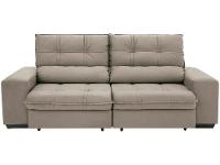 Sofá Retrátil Reclinável 4 Lugares Suede Brunello Linoforte - 8