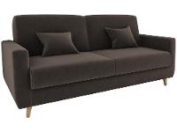 Sofá-cama Casal 3 Lugares Reclinável Veludo Matrix Emília - 1