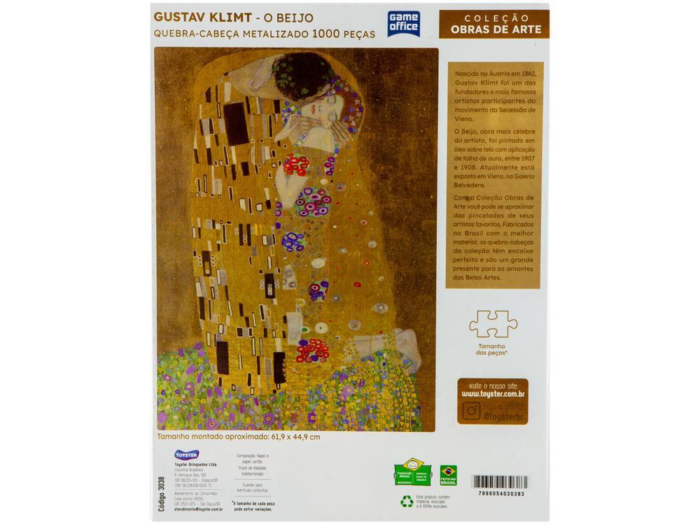 Quebra-cabeça 1000 Peças O Beijo Game Office - 6