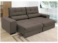 Sofá Retrátil Reclinável 3 Lugares Suede Brunello Linoforte - 1