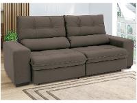 Sofá Retrátil Reclinável 3 Lugares Suede Brunello Linoforte - 5