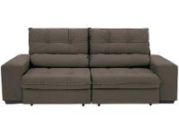 Sofá Retrátil Reclinável 3 Lugares Suede Brunello Linoforte - 7