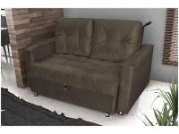 Sofá-cama Casal 2 Lugares Reclinável Veludo Matrix Drika - 6