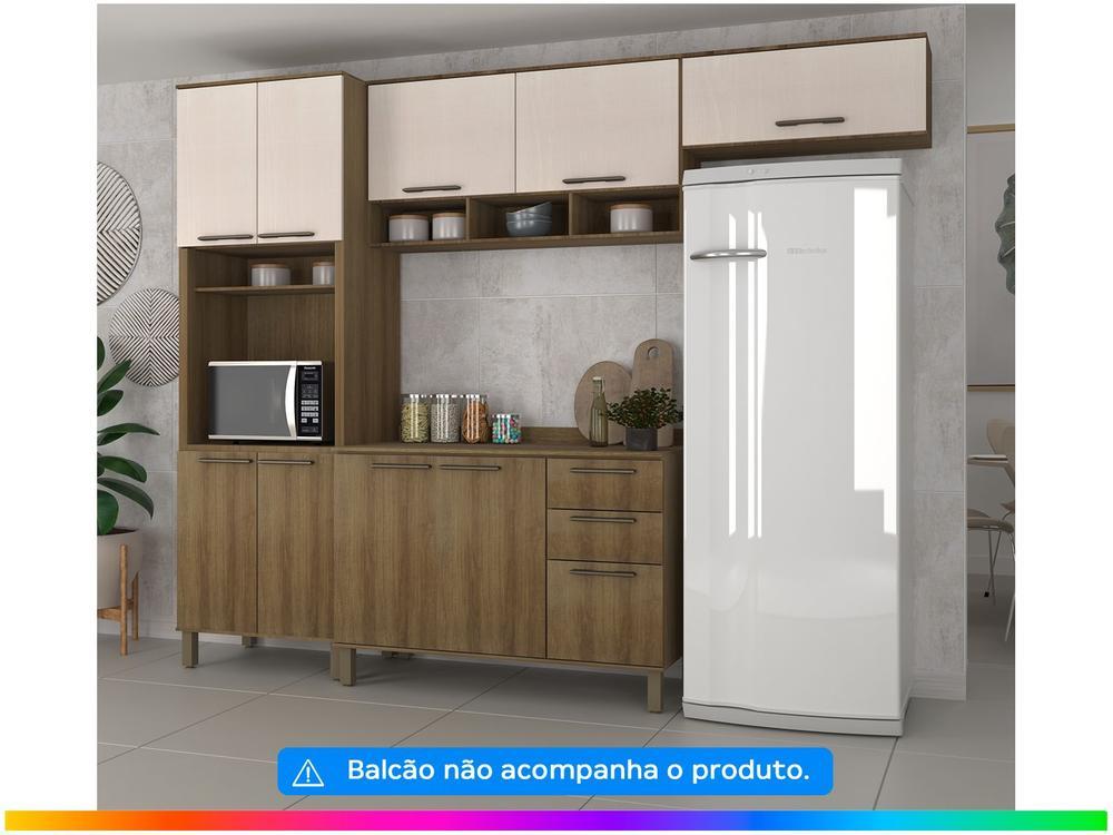 Armário de Cozinha Compacta Luciane Suíça 7 Portas - 4