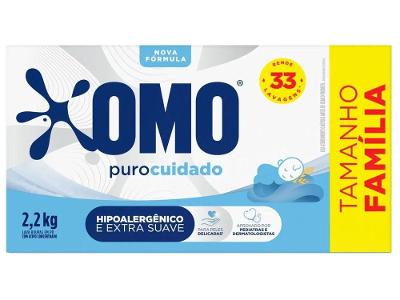 Sabão em Pó Omo Puro Cuidado 2,2Kg