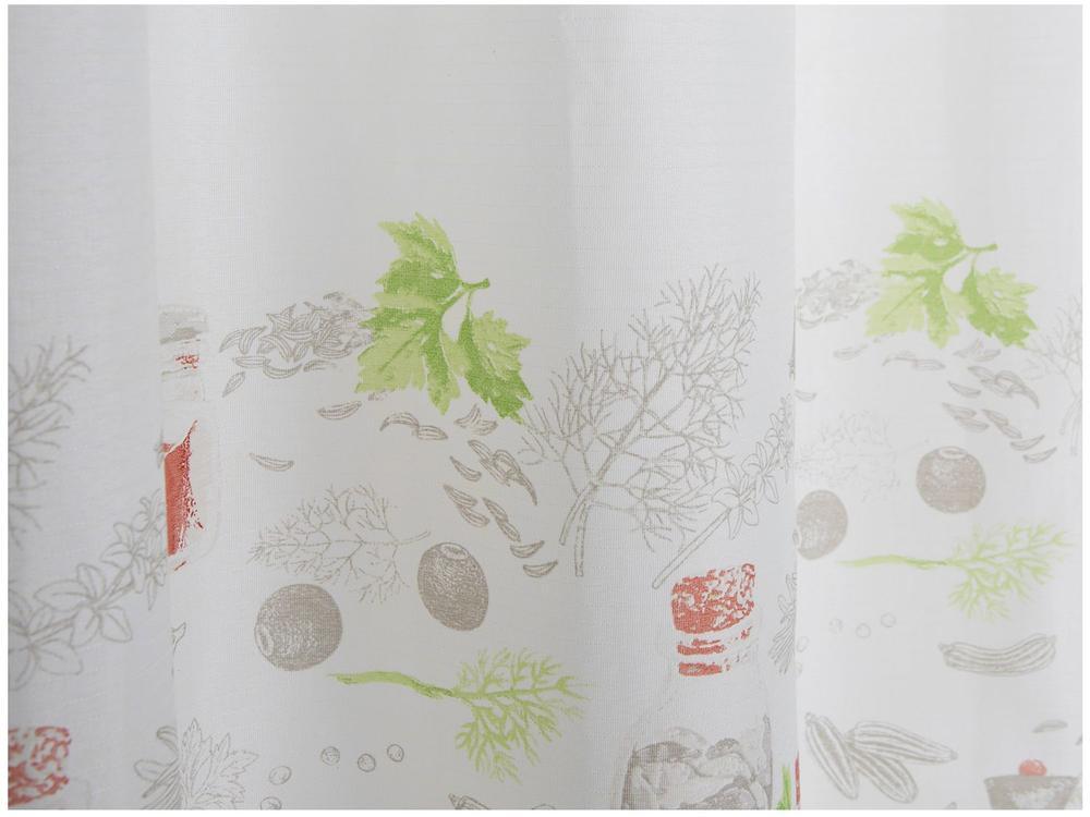 Cortina para Cozinha Sultan Branco e Bege - 6