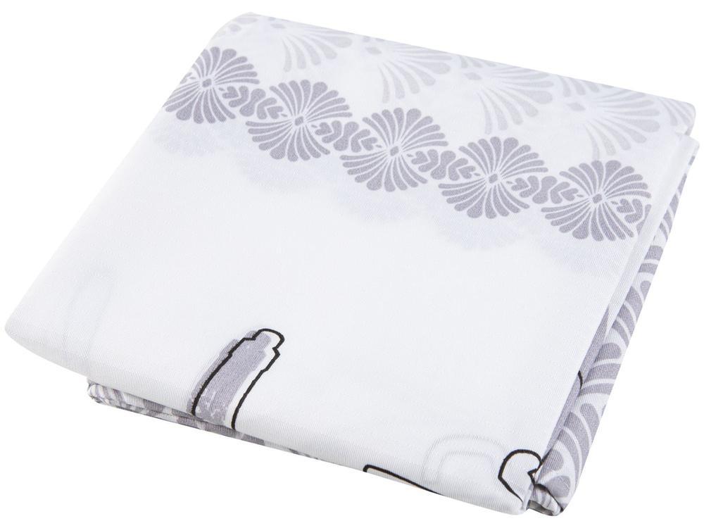 Cortina para Cozinha Sultan Branco e Cinza - 5