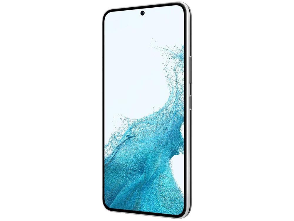 Smartphone Samsung Galaxy S22 256GB Branco 5G Octa-Core 8GB RAM 6,1" Câm. Tripla + Selfie 10MP Dual Chip - 5