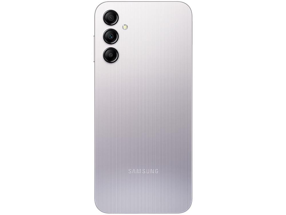 Smartphone Samsung Galaxy A14 64 GB Prata 4G Octa-Core 4GB RAM 6,6" Câm. Tripla + Selfie 13MP Dual Chip - 9