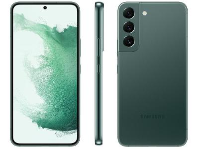 Smartphone Samsung Galaxy S22 256GB Verde 5G Octa-Core 8GB RAM 6,1" Câm. Tripla + Selfie 10MP Dual Chip