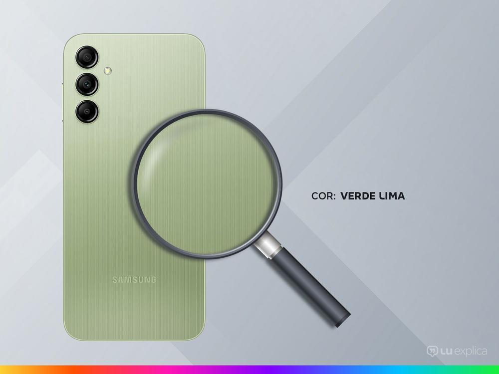 Smartphone Samsung Galaxy A14 64GB Verde Lima 5G Octa-Core 4GB RAM 6,6" Câm. Tripla + Selfie 13MP Dual Chip - 3