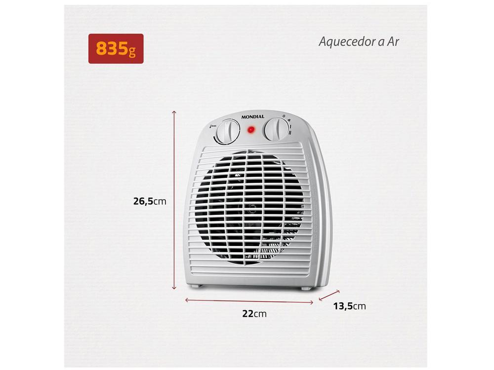 Aquecedor Termoventilador Mondial A-08 Portátil - 6