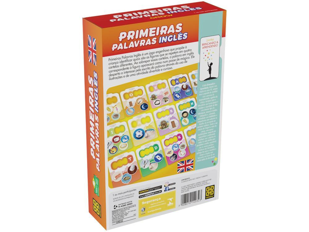 Jogo Primeiras Palavras Inglês Grow - 5