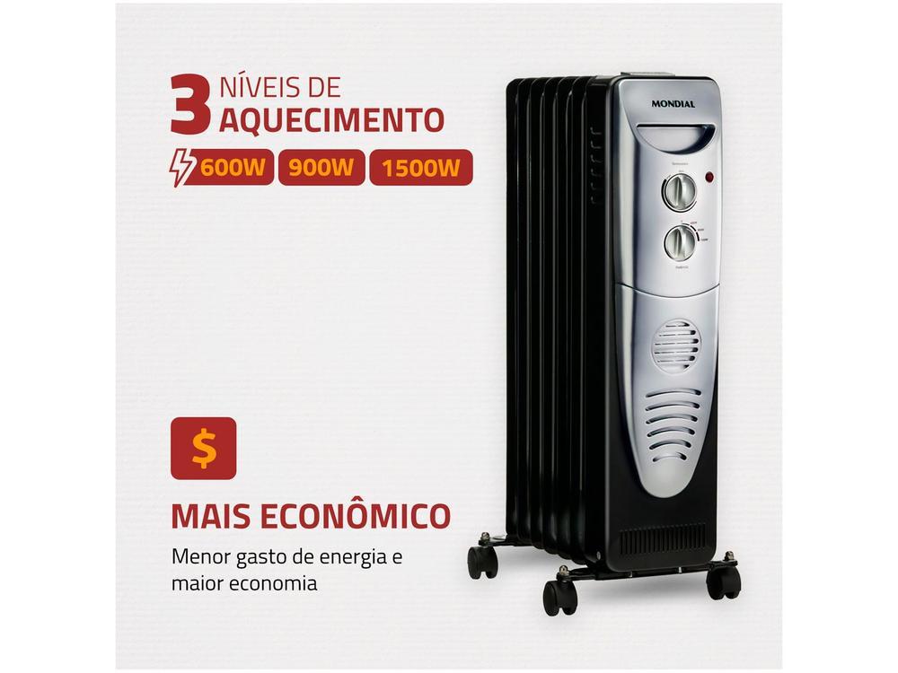 Aquecedor a Óleo Mondial A-06 Portátil - 10