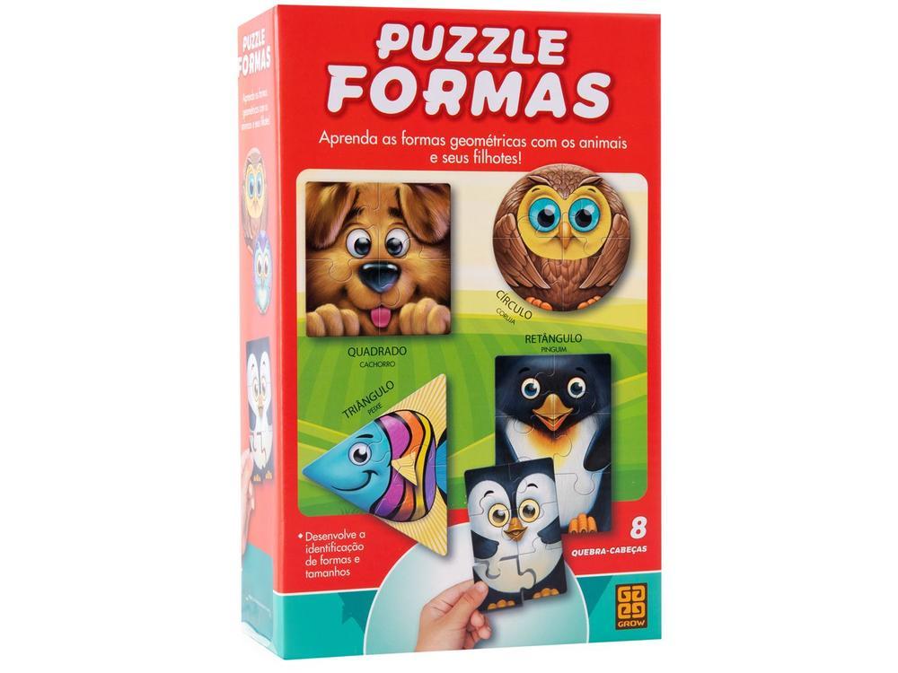 Quebra-cabeça 34 Peças Puzzle Formas Grow - 1