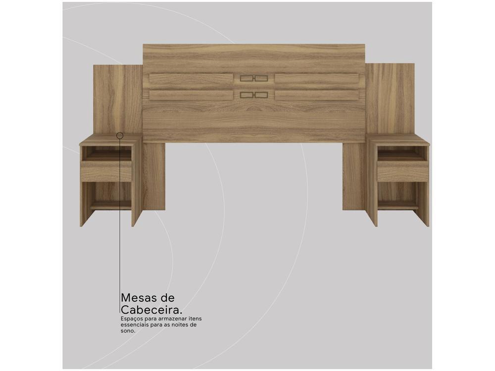 Cabeceira Casal com Sommier Pintura UV Demóbile - 5