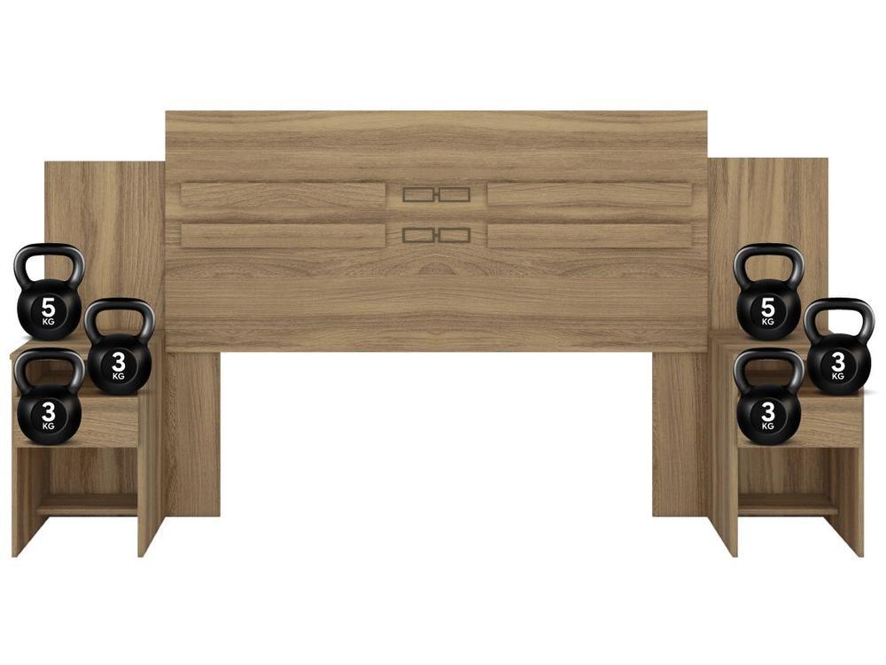 Cabeceira Casal com Sommier Pintura UV Demóbile - 9